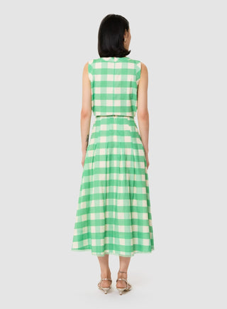 Tara Jarmon - Javoue Gingham Midi Skirt