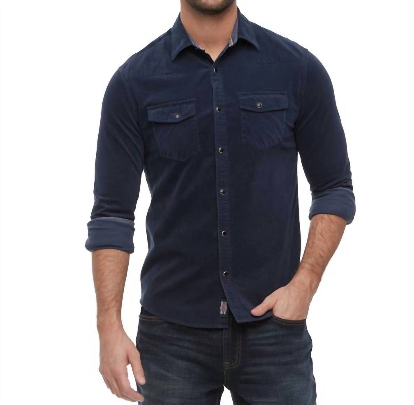Flags & Anthem - Coalmont Long Sleeve Stretch Button-up Shirt