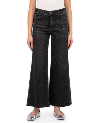 Kut From The Kloth - Meg High Rise Fab Ab Wide Leg Raw Hem Jeans