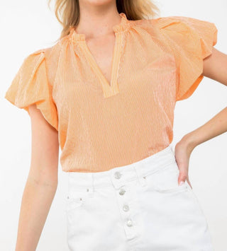 Thml - Striped Puff Sleeve Top