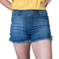 Judy Blue - PULL ON DOLPHIN FRAY HEM SHORTS