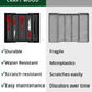 Utensil Drawer Organizer, Black (5 Slots)