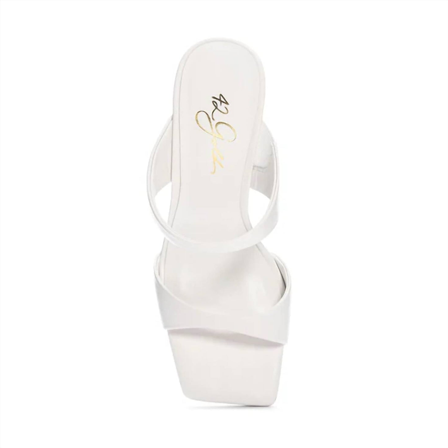 42 Gold - Women's Omira Squared Toe Wedge Heels