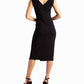 Nicole Miller - Ella Crepe Ruched Midi Dress