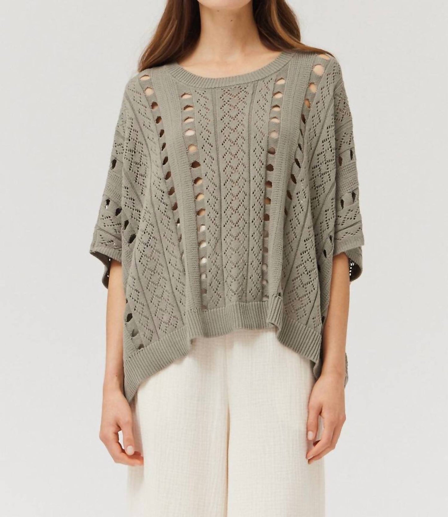 Grade & Gather - Draped Crochet Summer Sweater