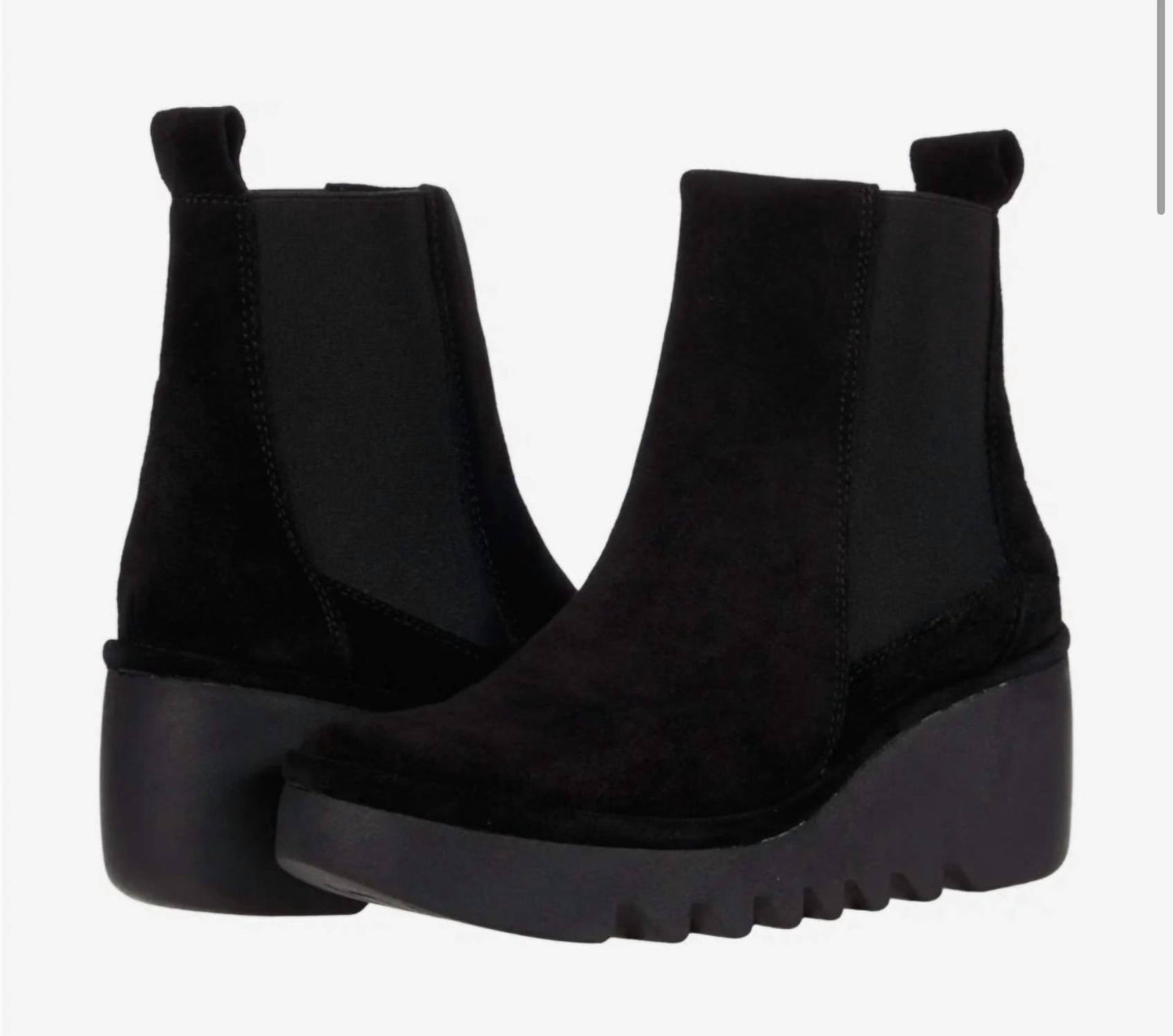 Fly London - Women's Verona Bagu Fly Wedge Suede Bootie