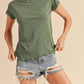Aemi + Co - Women's Gwen Short Sleeve Lettuce Edge Top