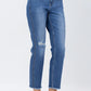 Judy Blue - Howdy High Waist Boyfriend Jeans With Stitched Seam Detail - Plus Size