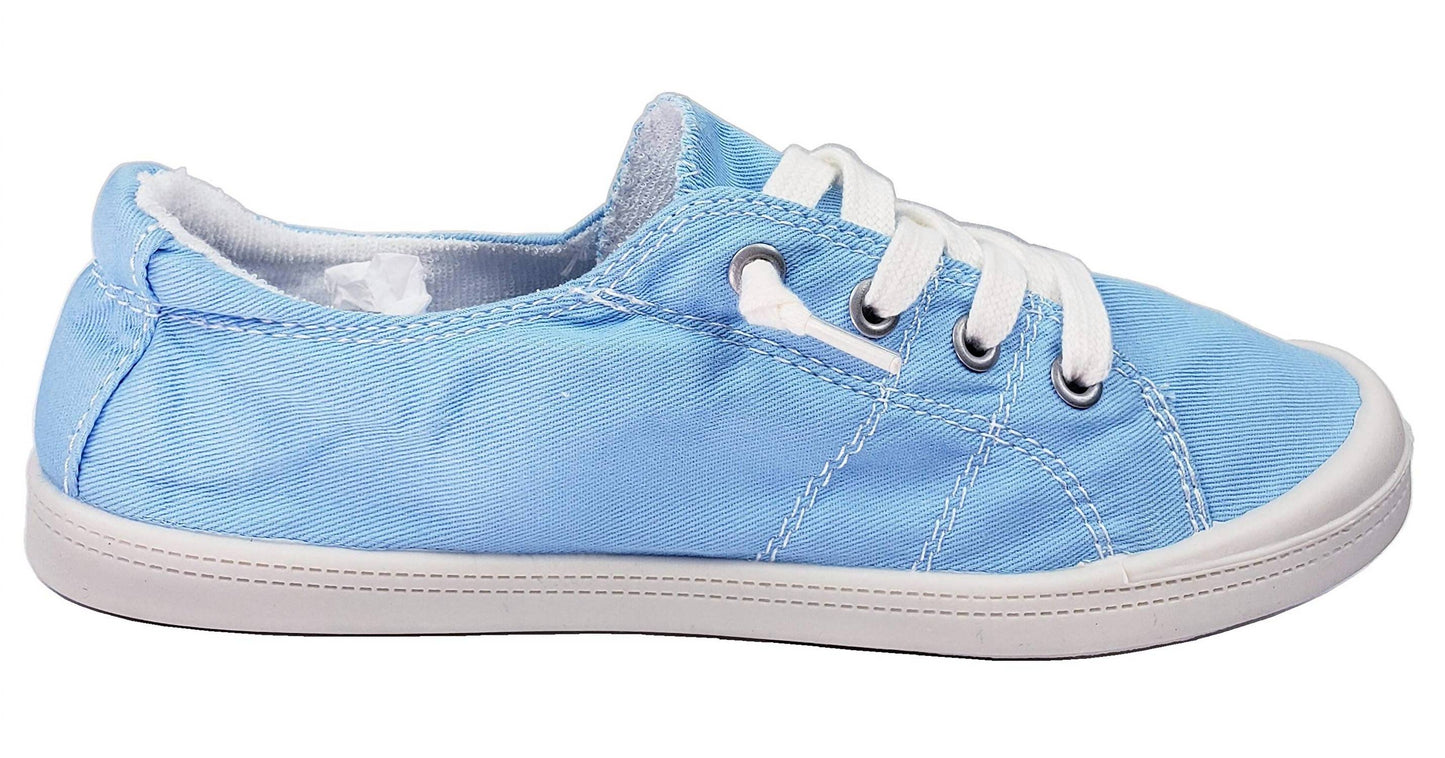 Forever Link - Women's Comfort Canvas Classic Lace Up Sneakers