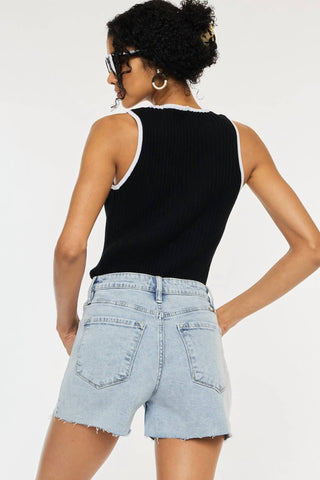 Kancan - High Rise Crossover Shorts