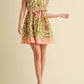 &Merci - Printed Flutter Sleeve Mini Dress
