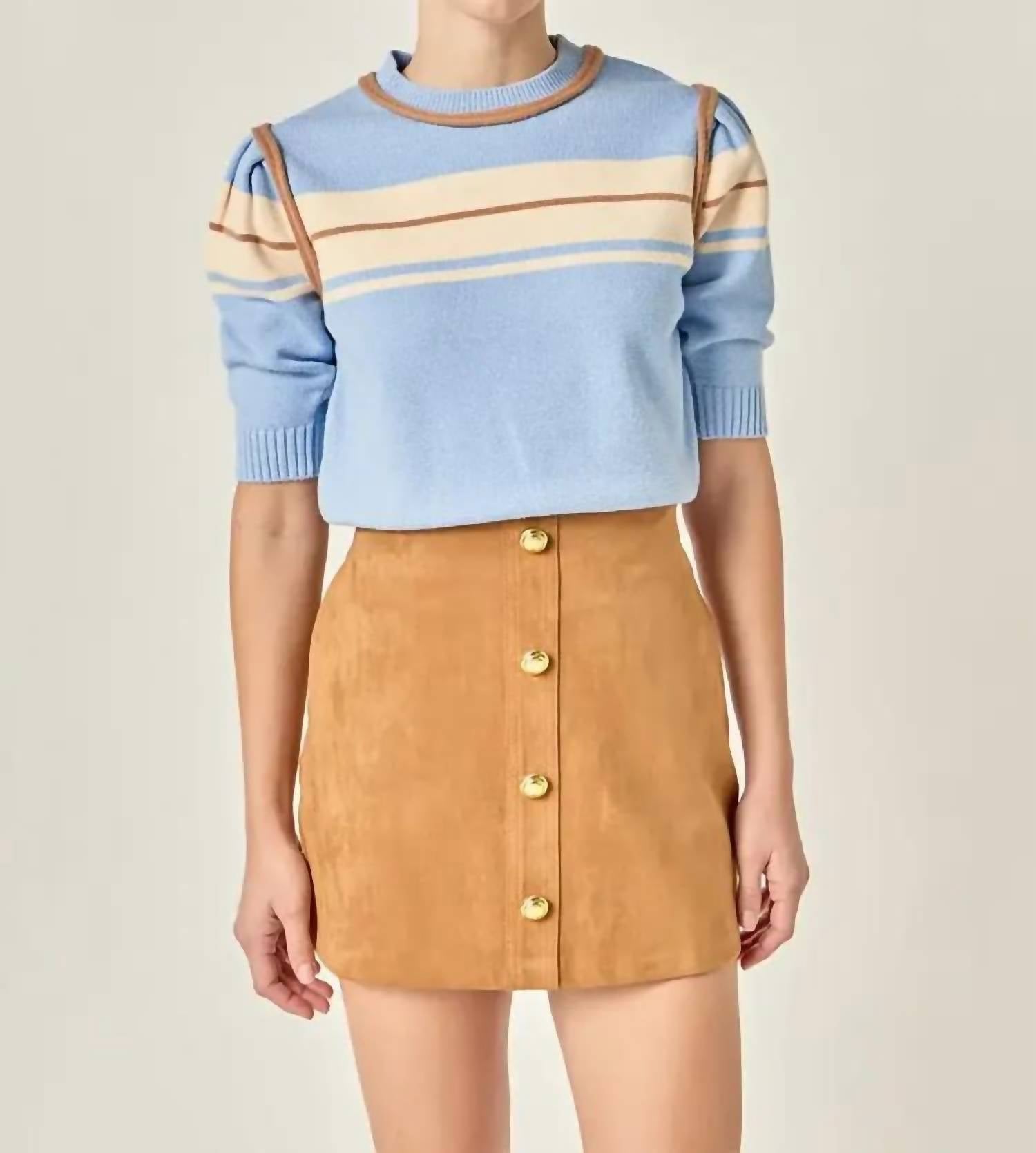 2.7 August Apparel - Jessica Sweater Top