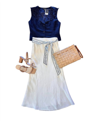 Current Air - V-neck Sleeveless Button Front Vest