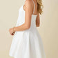 Baby Pink - Strappy Sweetheart Neck Mini Dress