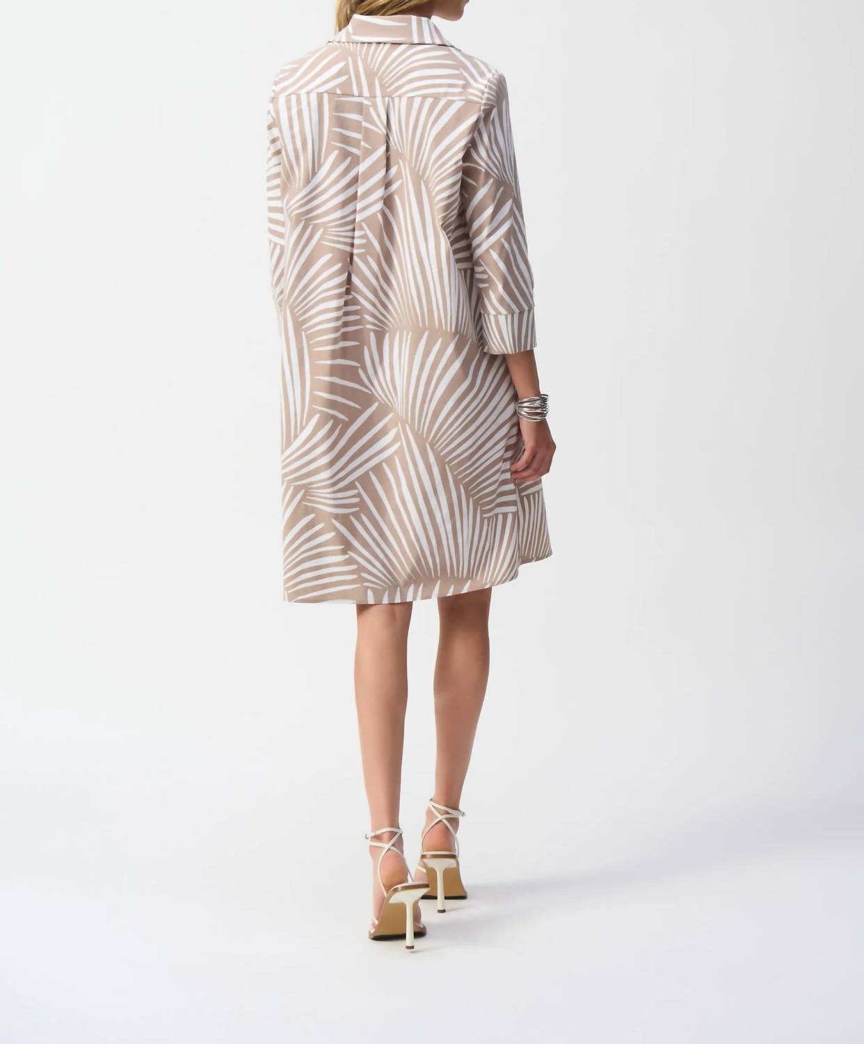 Joseph Ribkoff - Tropical Print Poplin Shirt Dress