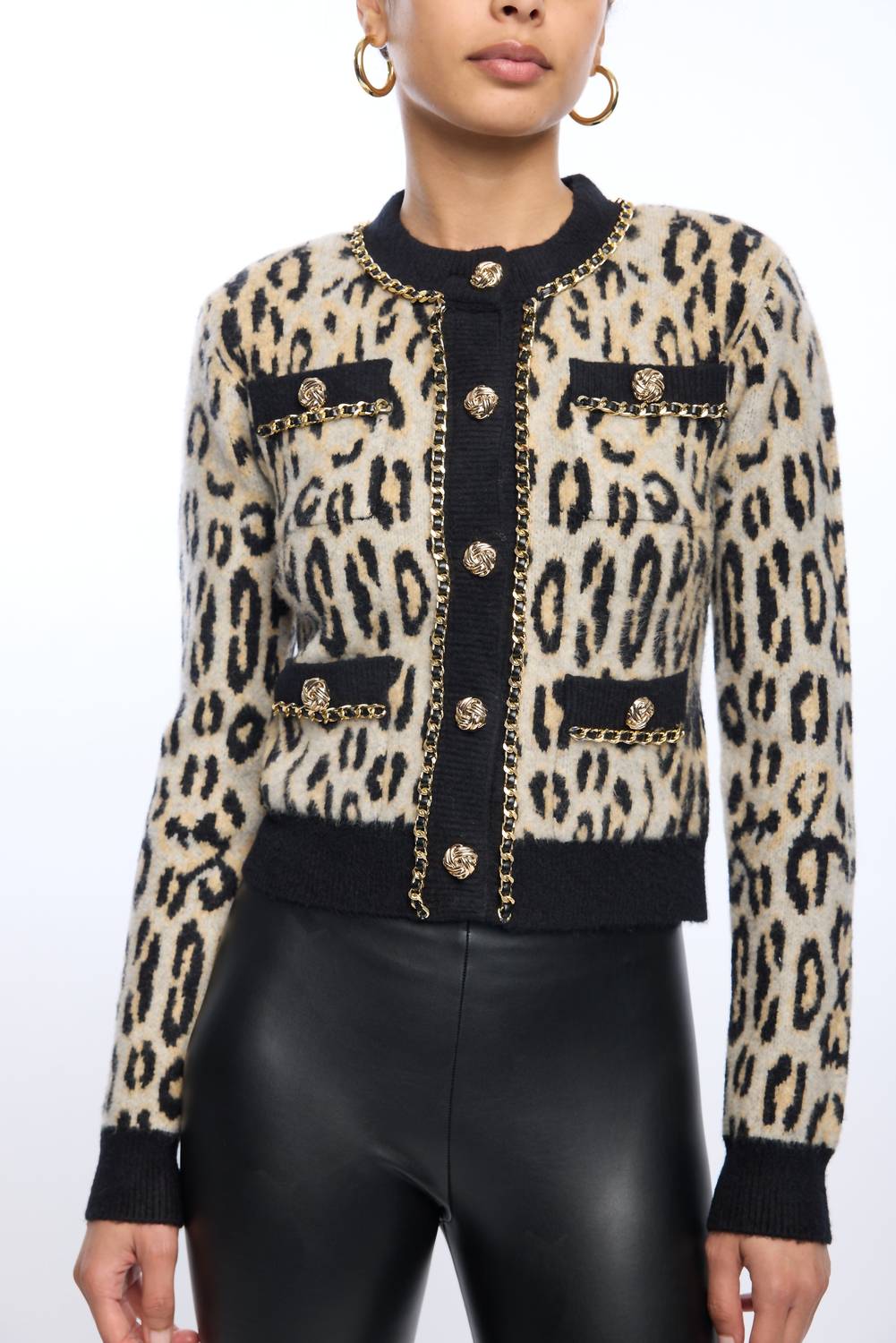 Generation Love - Selma Leopard Cardigan Top