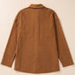 Dear Lover - Textured Flap Pocket Shacket