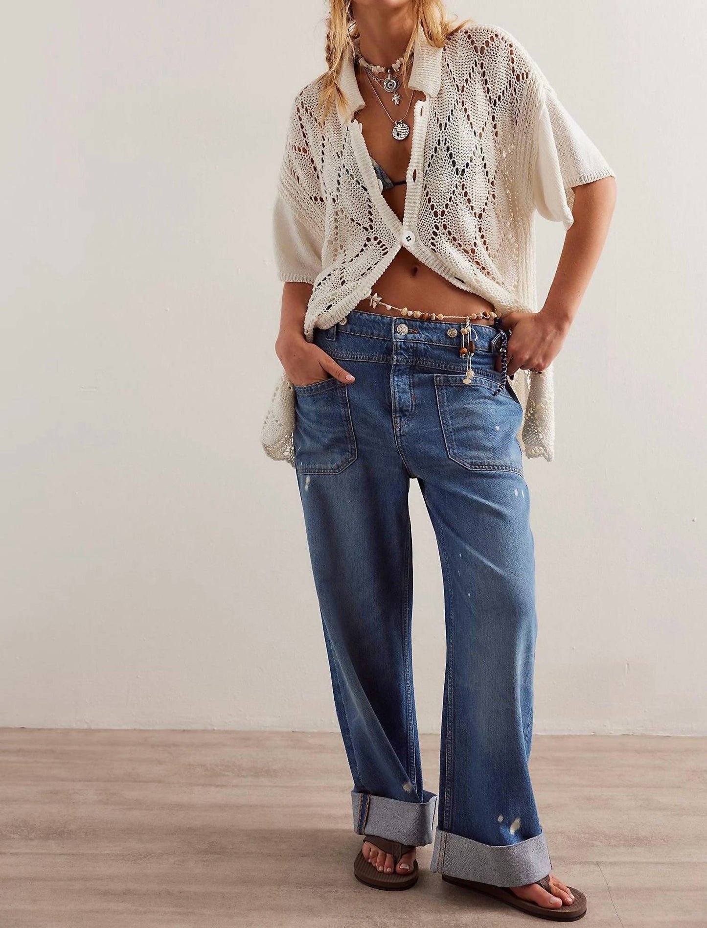 Free People - Palmer Cuffed Jeans