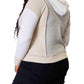 Double Take - Chic Color Block Hoodie With Seam Details