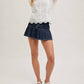 Bluivy - LACE KNITTED SLEEVELESS CROCHET TOP
