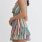 Entro - Fiesta Stripe Sleeveless Ruffle Dress