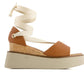 Andrea - Women's Ribbon Lace Platform Wedge Sandals