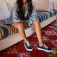 Penelope Chilvers - Women's Paradise Velvet Metallic Trainer