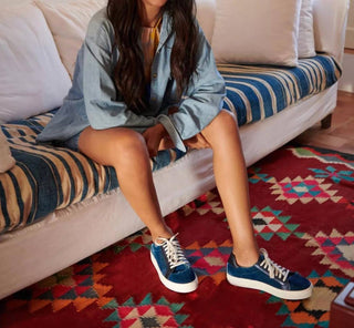 Penelope Chilvers - Women's Paradise Velvet Metallic Trainer