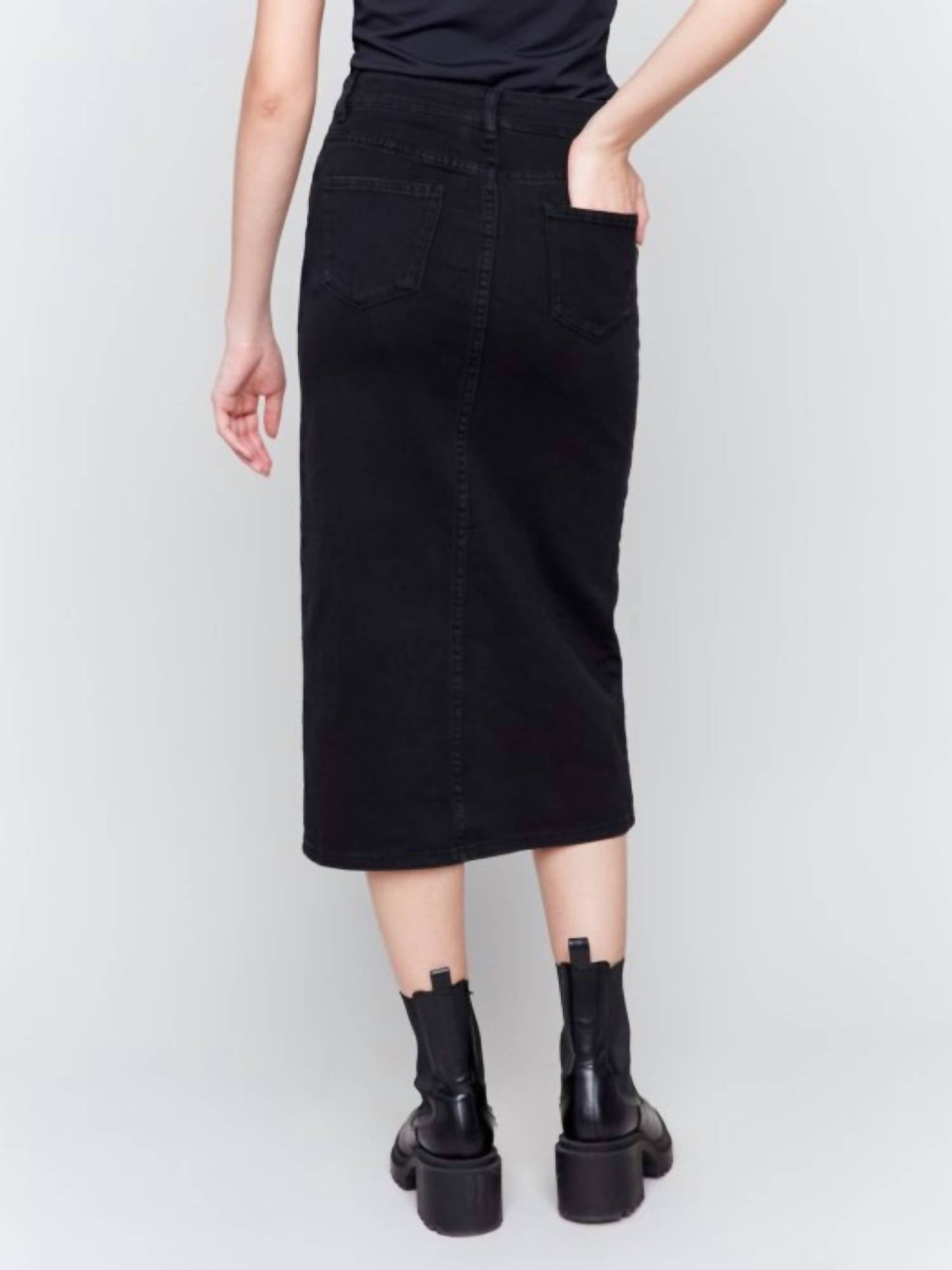 Charlie B - Long Denim Skirt