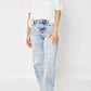 Judy Blue - High Waist Raw Hem Wide Leg Jeans