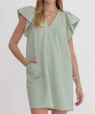 Entro - Willow Striped Shift Dress
