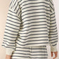 La Society - Striped Long Sleeve Pullover & Shorts Set