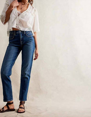 Free People - Leila High-rise Leggy Slim Jeans