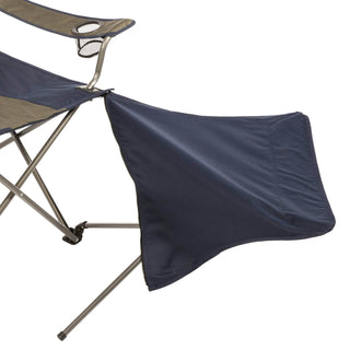 Kamp-Rite Folding Tailgating Camping Chair with Detachable Footrest (4 Pack)