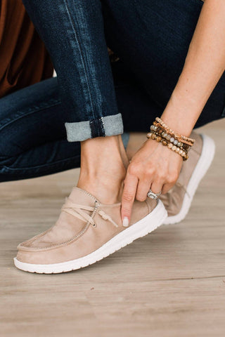 Very G - Gypsy Jazz Moonshine Slip On Shoe ~ Nude Shimmer