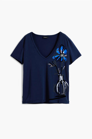 Desigual - VASE V-NECK T-SHIRT
