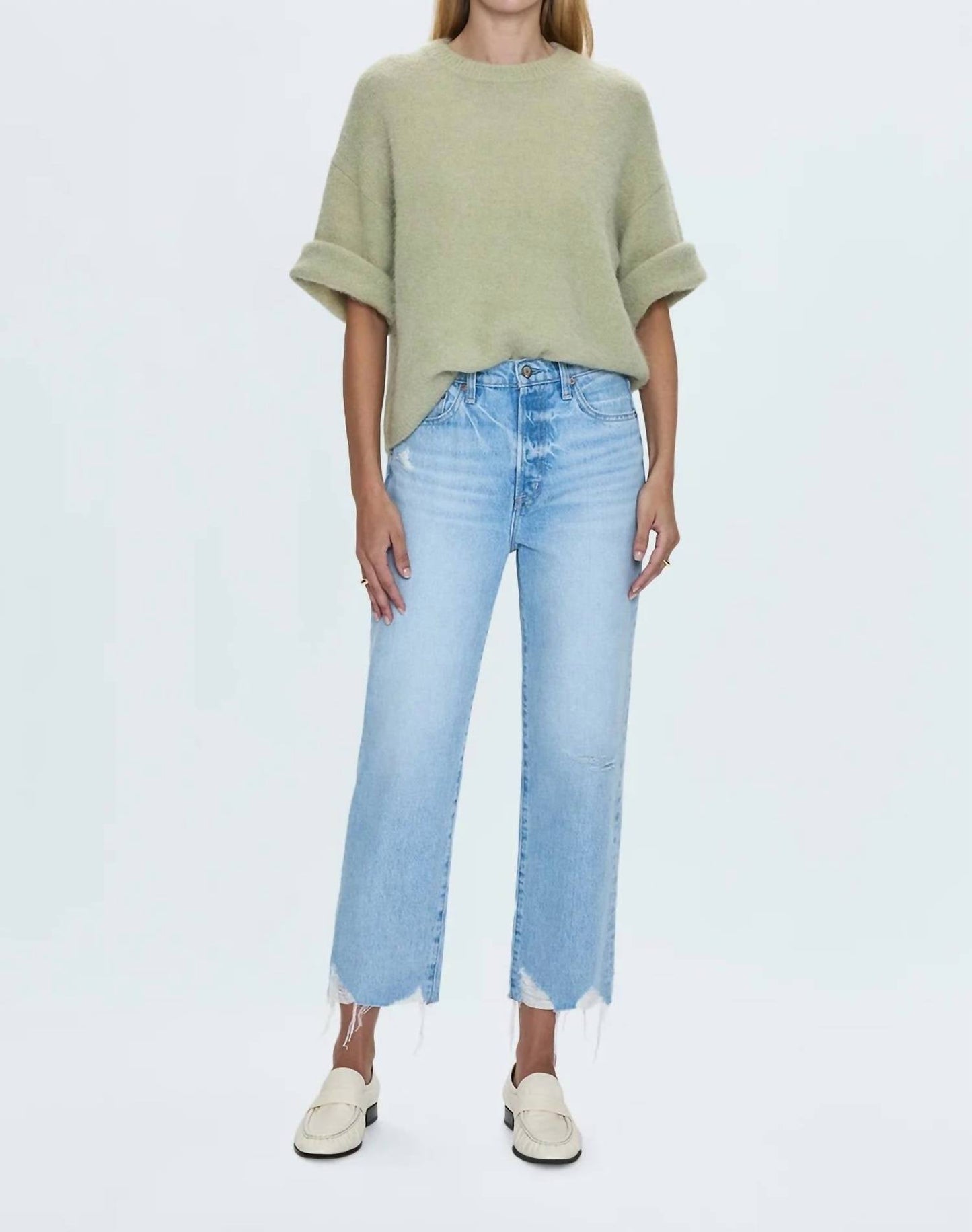 Pistola - Cassie Crop Super High Rise Straight Crop Jeans