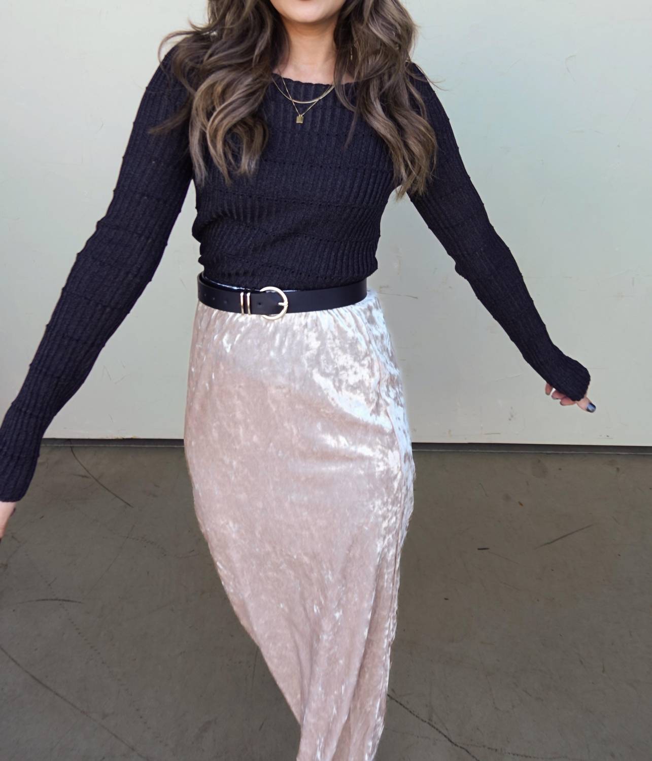 Aemi + Co - Ribbed Knit Top