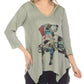 Inoah - V-neck Dog Hooded Tunic
