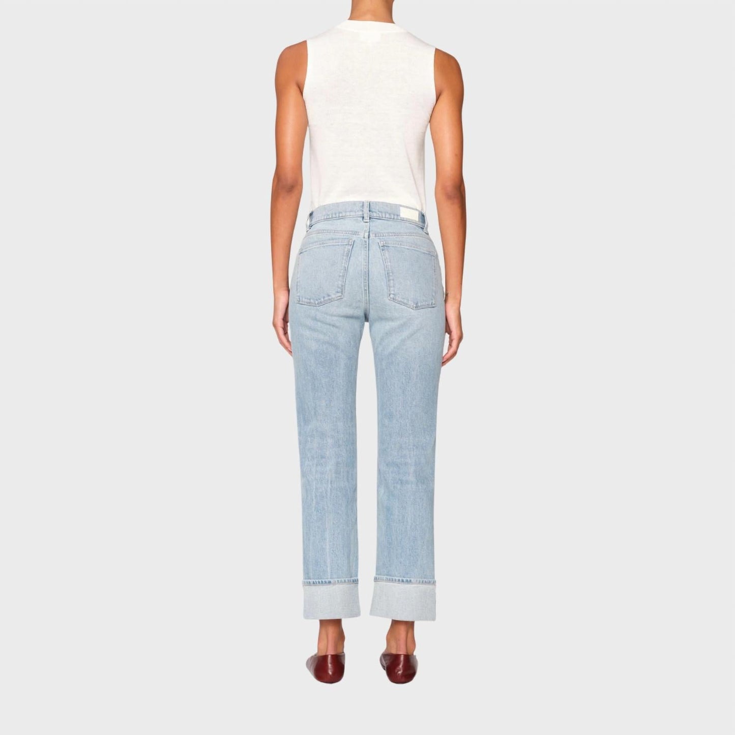 Dl1961 - Women'S - Patti Cuffed High Rise Straight Jeans