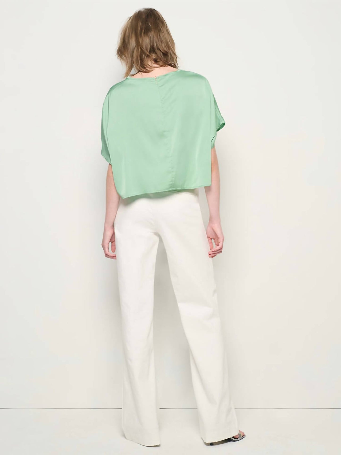 As By Df - Satin Boat Neck Top