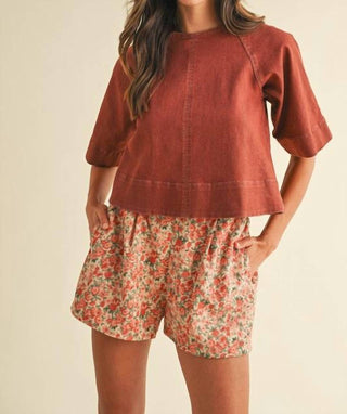 Anniewear - Tie Back Denim Top