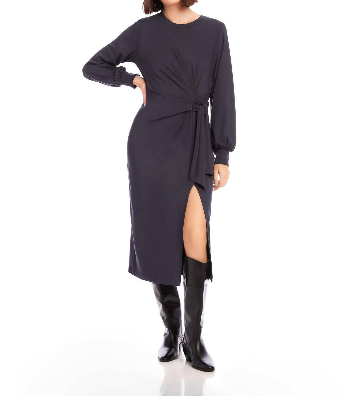 Fifteen Twenty - Addie Side Slit Midi Dress