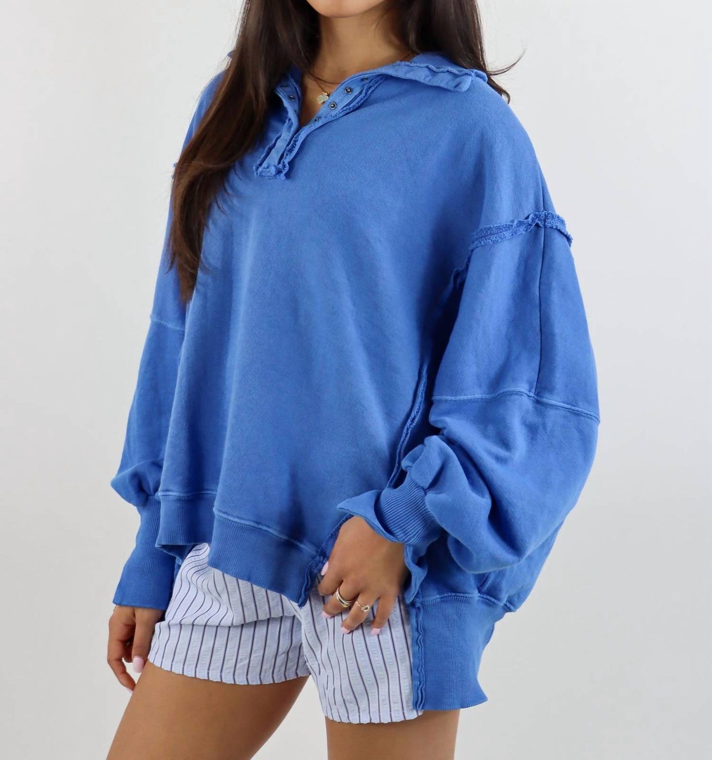 Free People - Camden Henley Sweatshirt