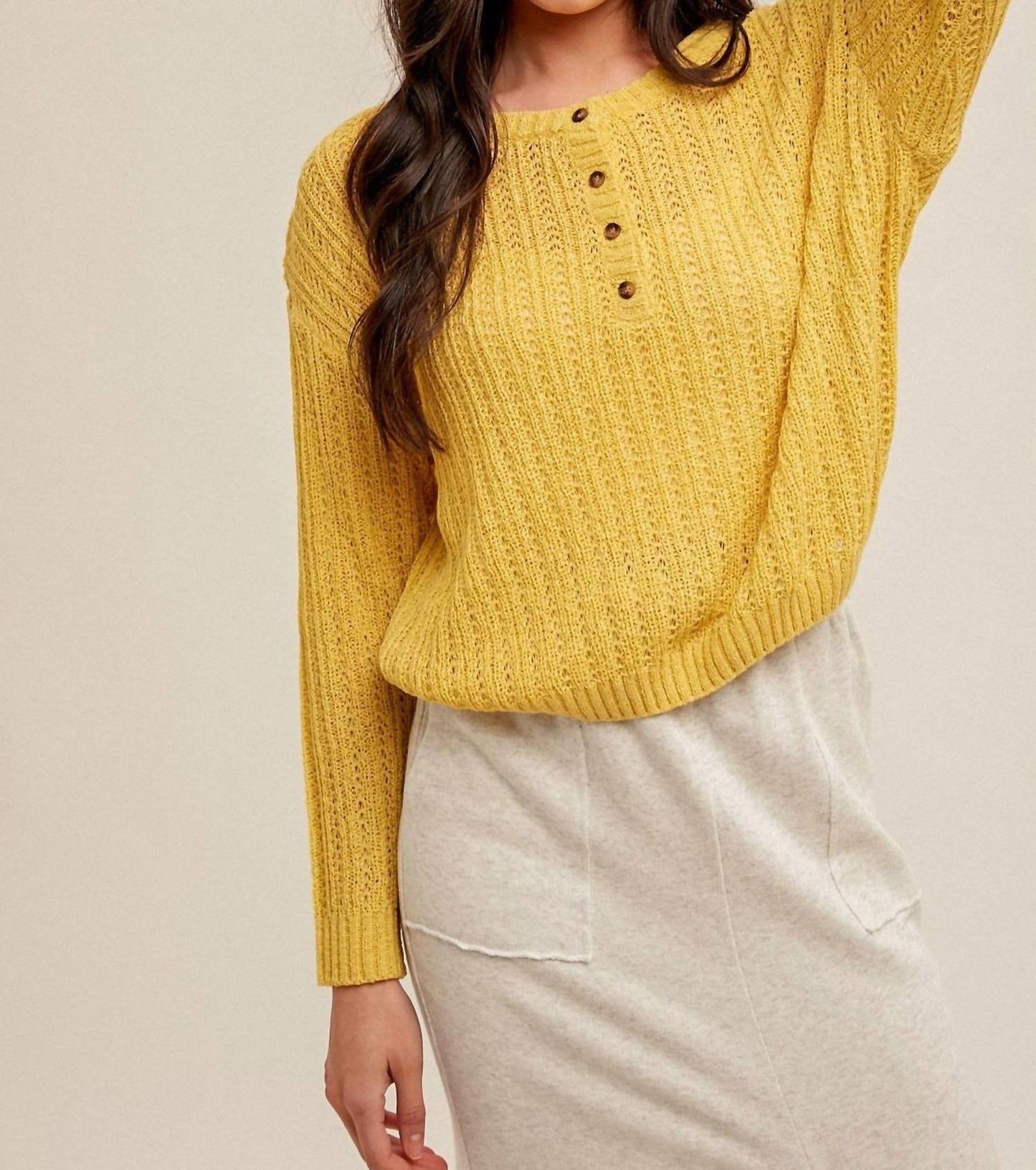 Hem & Thread - Front Button Pullover