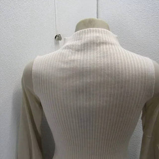 D.Exterior - Women's Ribbed Tullle Long Sleeve Shirt