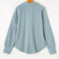 66Disco - Turn-down V-neck Drop Shoulder Top - Plus
