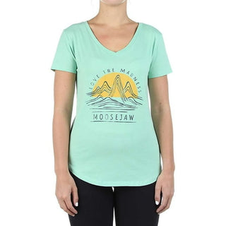Moosejaw Women s Spiral Macaroni Flowy V-Neck SS Tee