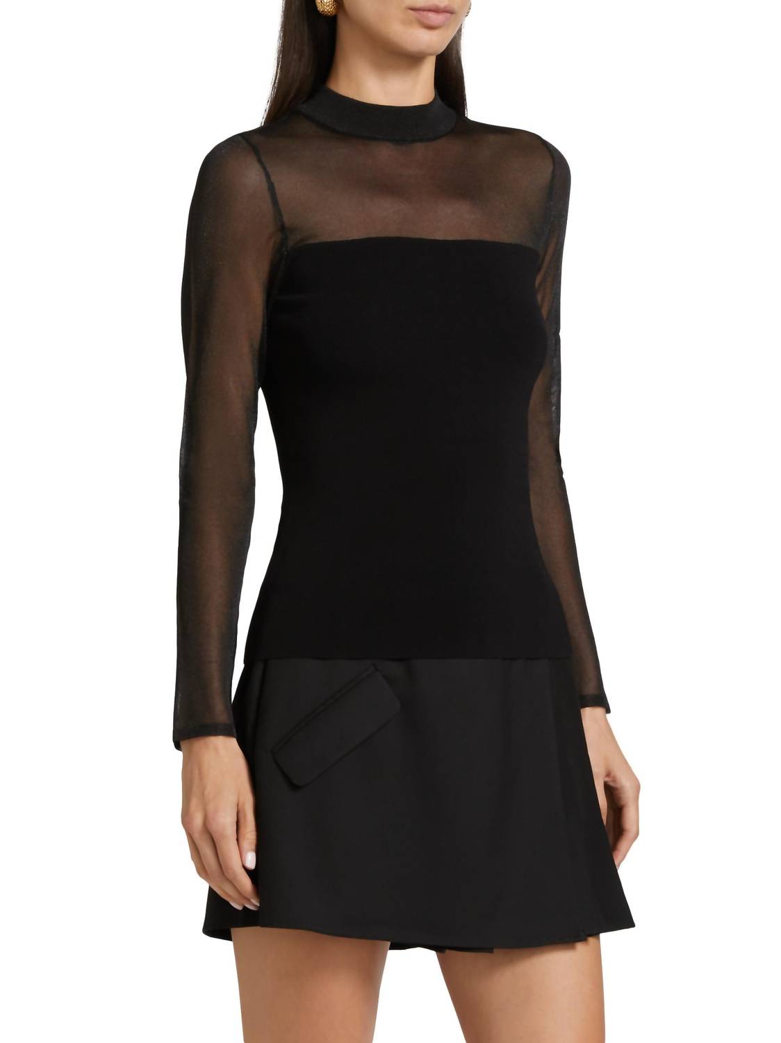 Rails - Winona Sheer Mockneck Top
