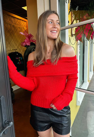 Lumiere - Off Shoulder Sweater